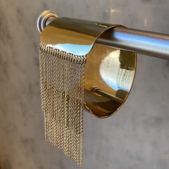 Gold tone fringe cuff - Picture 7 of 8